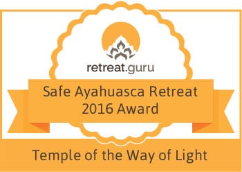 Safe Ayahuasca Retreat 2016 Award